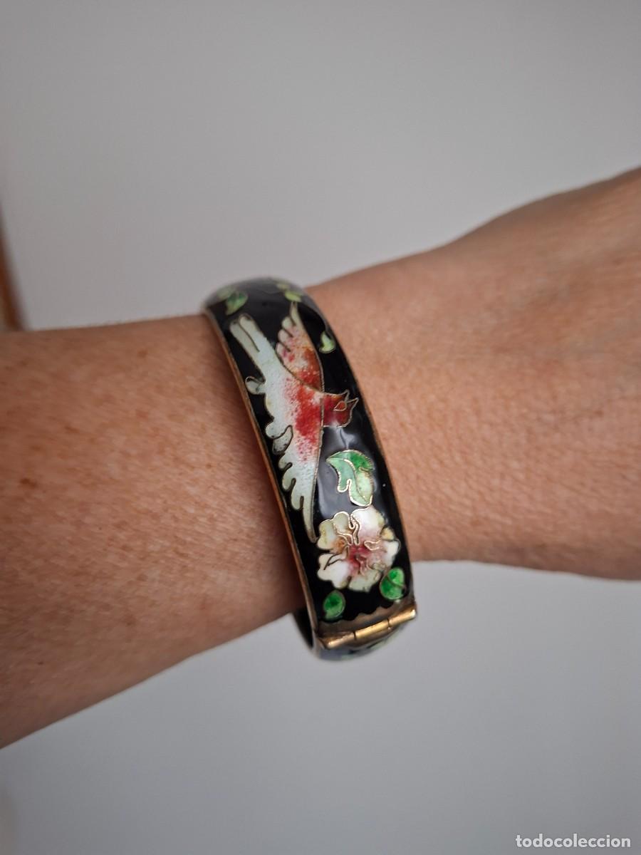 Joyeria: Antiguo brazalete de cloisonn&eacute; - Foto 7