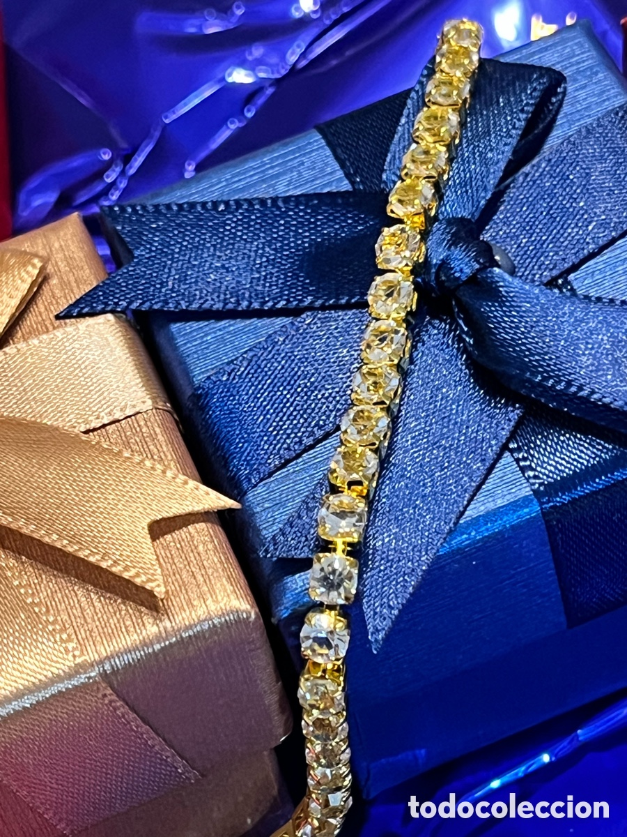 Joyeria: Pulsera dorada con circonitas redondas - Foto 4