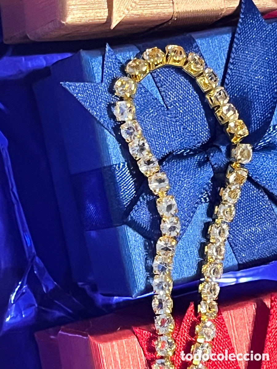 Joyeria: Pulsera dorada con circonitas redondas - Foto 1