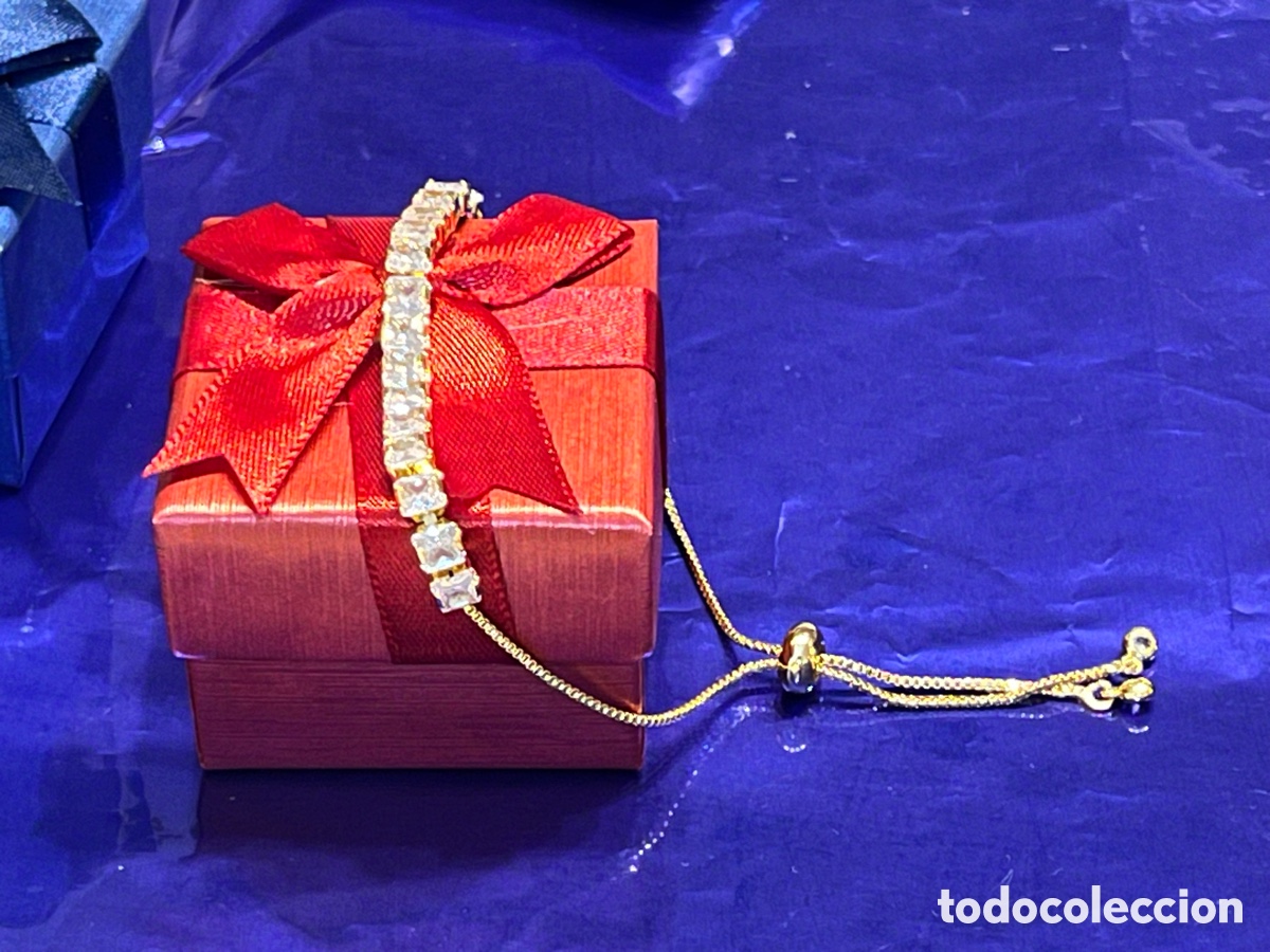 Joyeria: Pulsera dorada con circonitas (medida regulable) - Foto 2