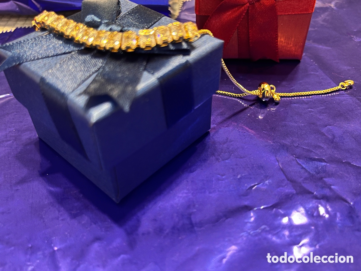 Joyeria: Pulsera dorada con circonitas (medida regulable) - Foto 6