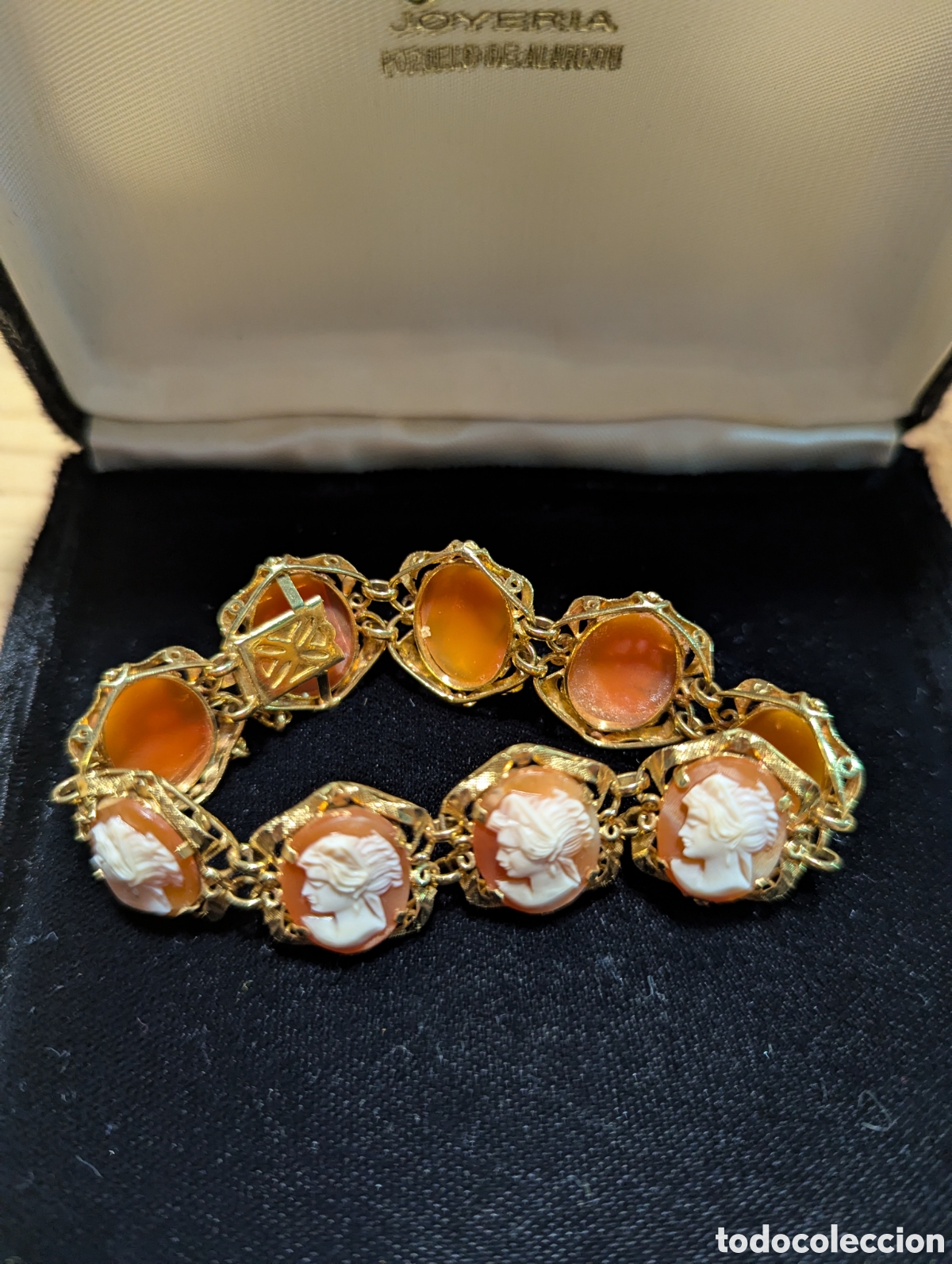 Joyeria: Broche y pulsera camafeos oro - Foto 6