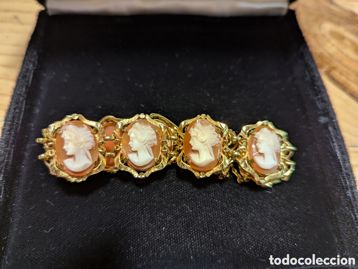 Joyeria: Broche y pulsera camafeos oro - Foto 7