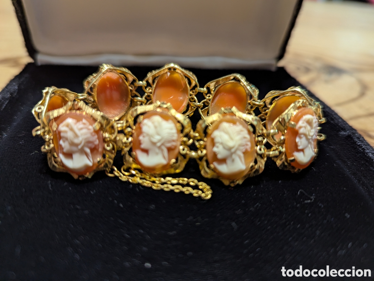 Joyeria: Broche y pulsera camafeos oro - Foto 8