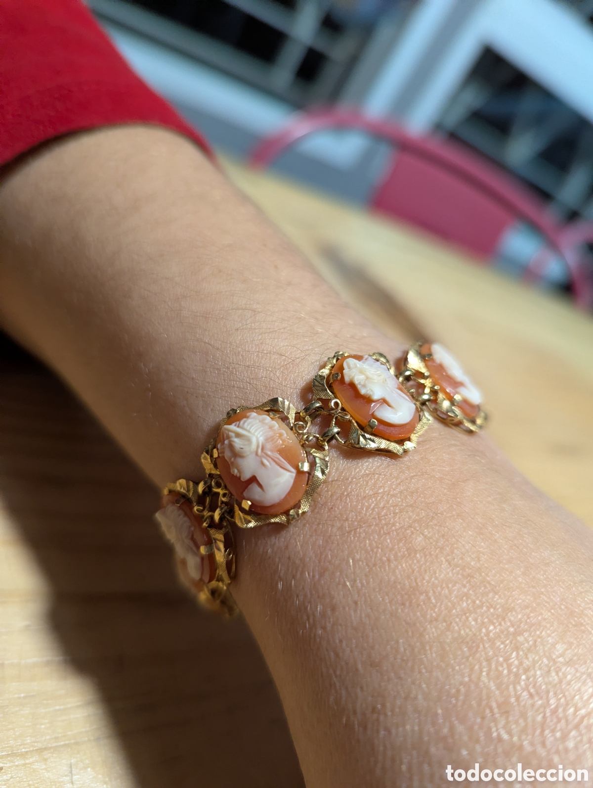 Joyeria: Broche y pulsera camafeos oro - Foto 9