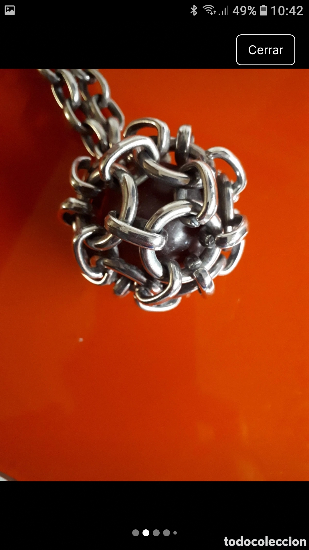 Joyeria: COLLAR UNO DE 50,BA&Ntilde;O DE PLATA - Foto 2