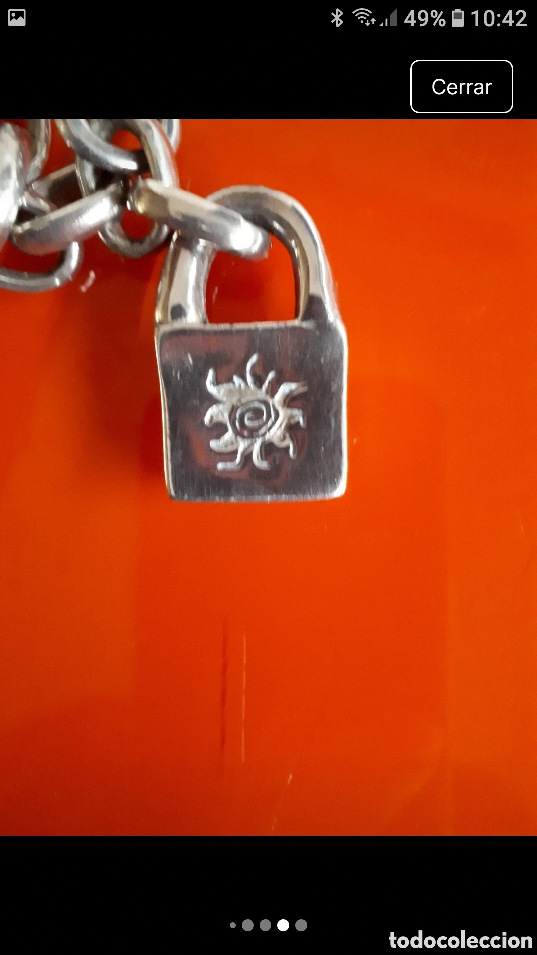 Joyeria: COLLAR UNO DE 50,BA&Ntilde;O DE PLATA - Foto 5
