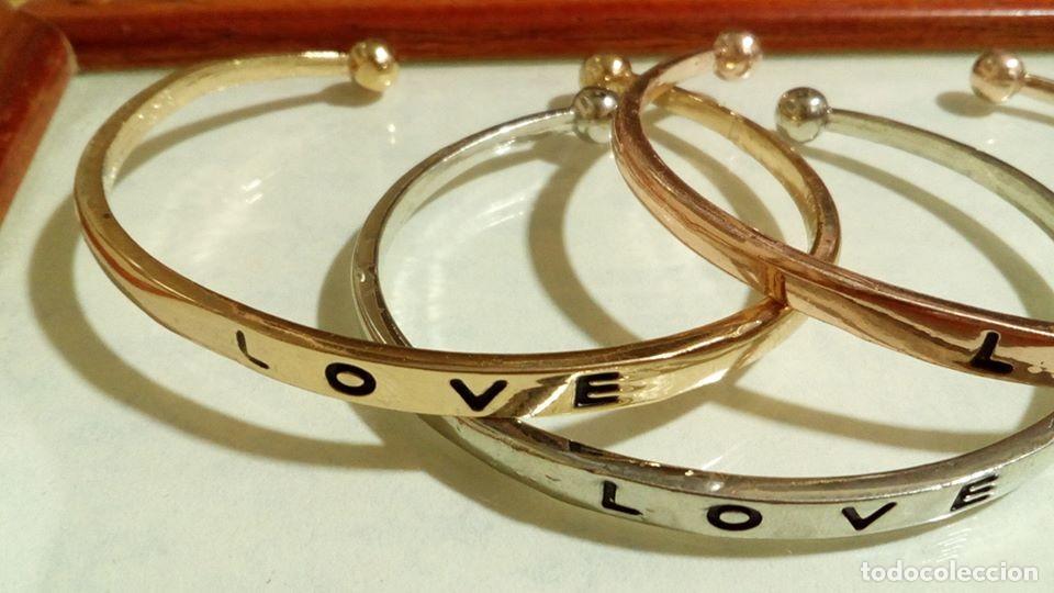 Joyeria: Pulseras LOVE ajustables &ndash; Dorada, Rosa y Plateada - Foto 4