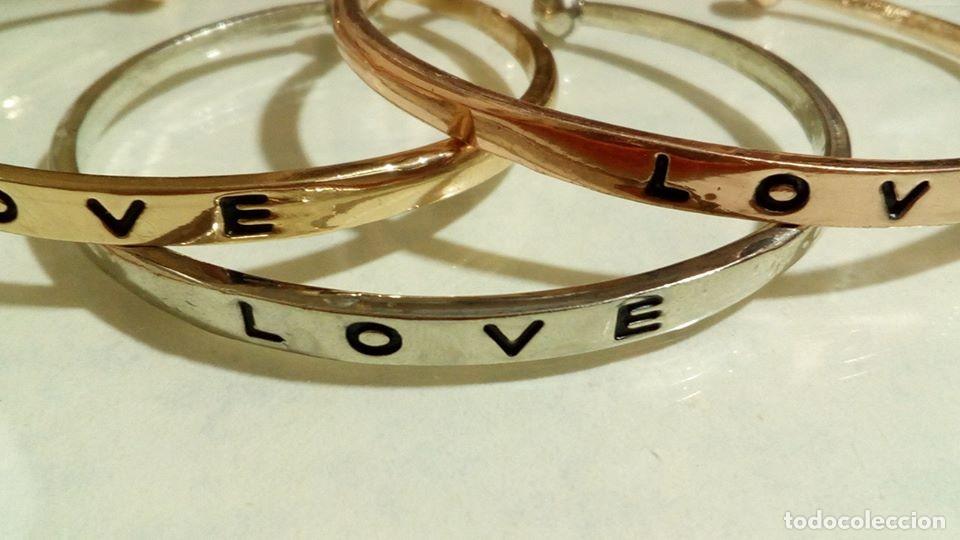 Joyeria: Pulseras LOVE ajustables &ndash; Dorada, Rosa y Plateada - Foto 5