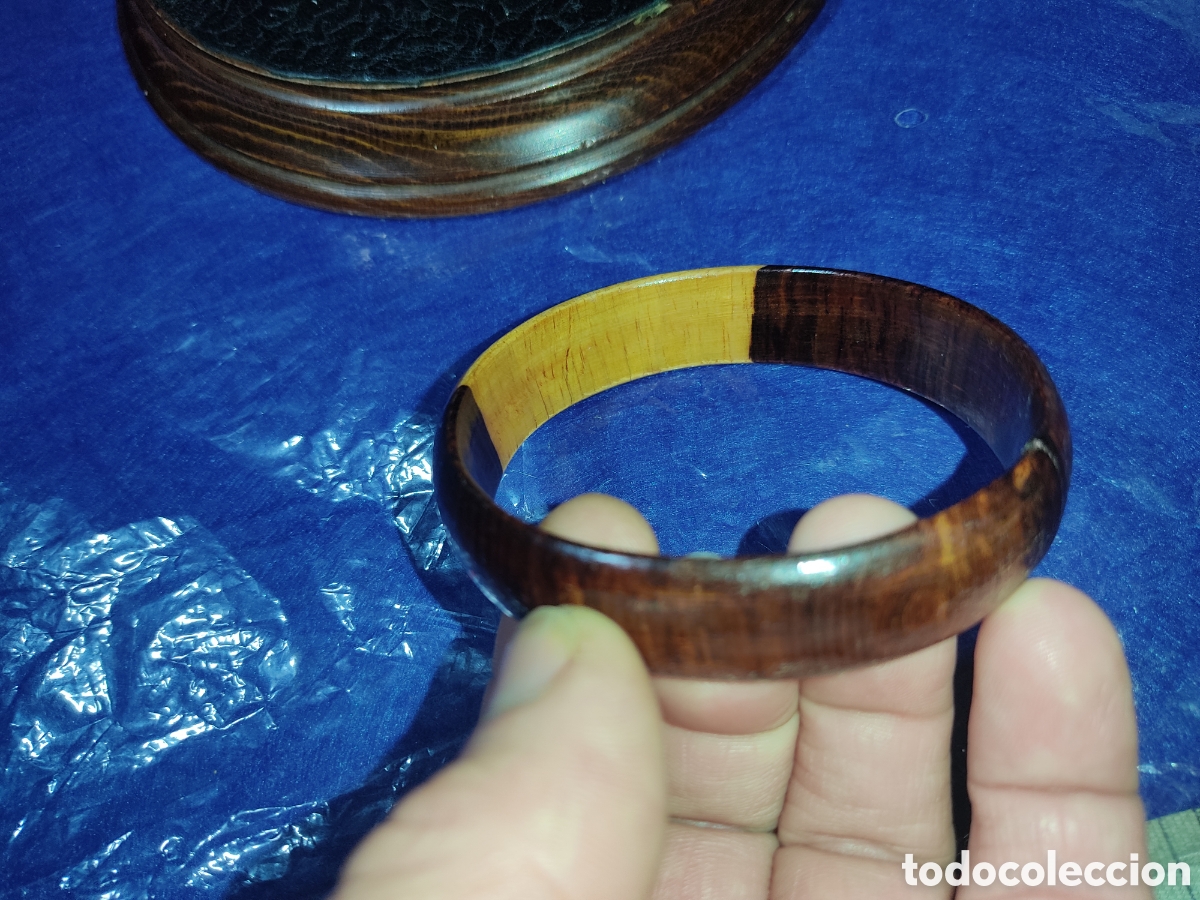 Joyeria: Pulsera de maderas diferentes.Vintage - Foto 6