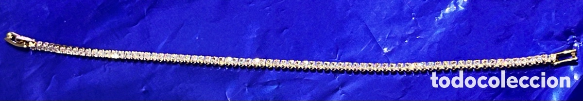 Joyeria: Pulsera Dorada con circonitas cuadradas - Foto 3