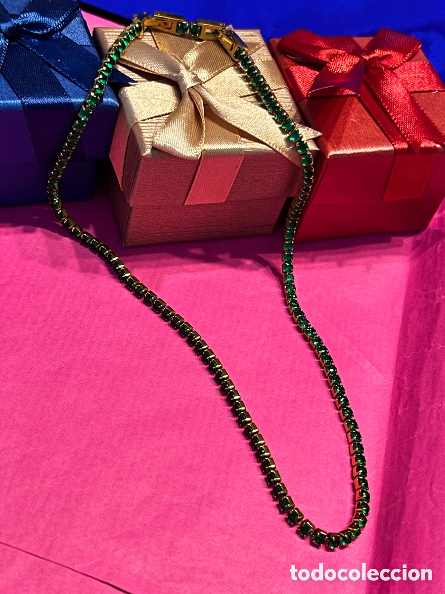 Joyeria: Gargantilla con circonitas verdes - Foto 2