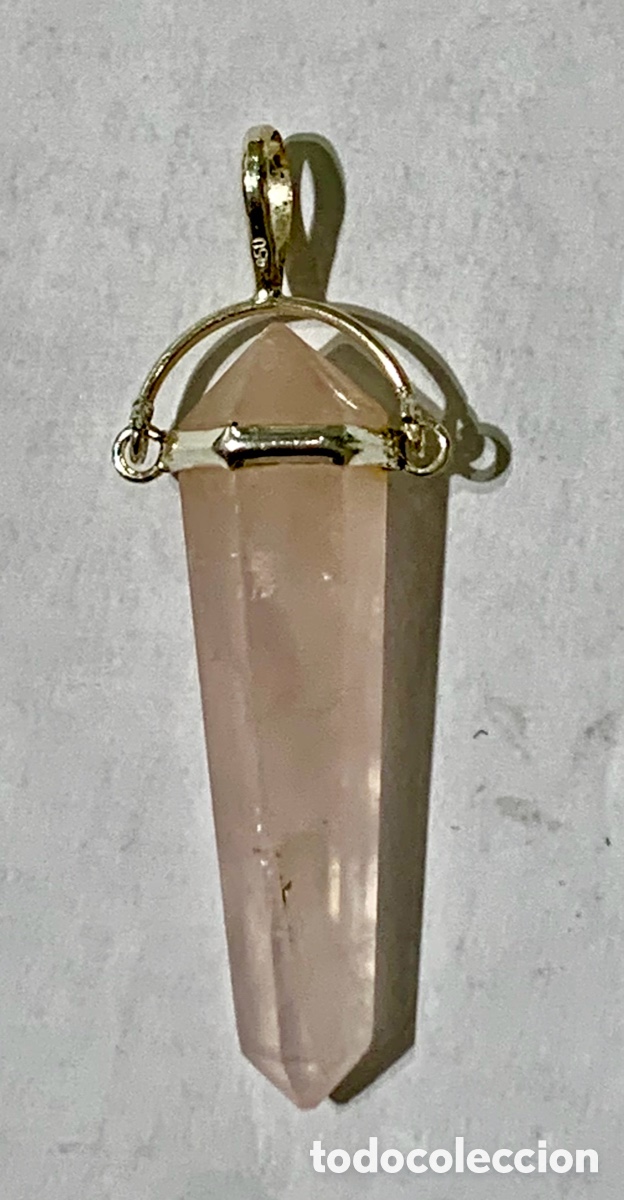 Joyeria: Pundulo. Cuarzo rosa. Engarzado en plata. - Foto 1