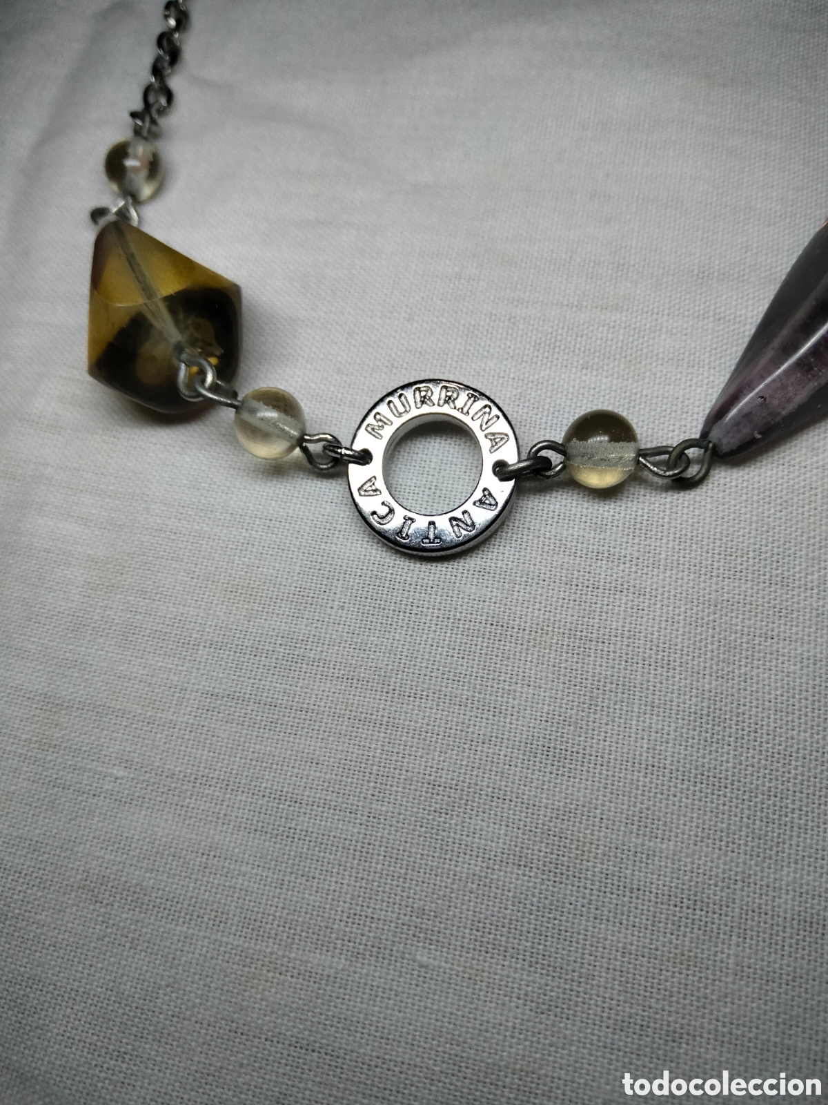 Joyeria: Colgante con broche cristal murano. - Foto 3