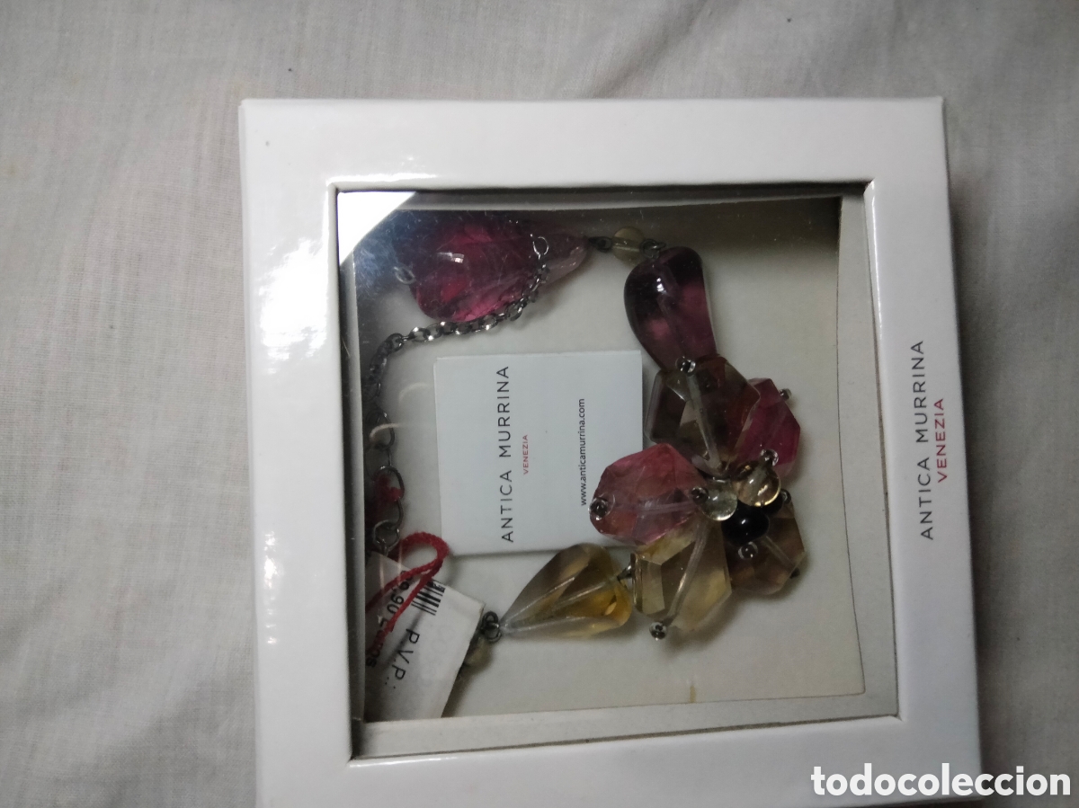 Joyeria: Colgante con broche cristal murano. - Foto 5