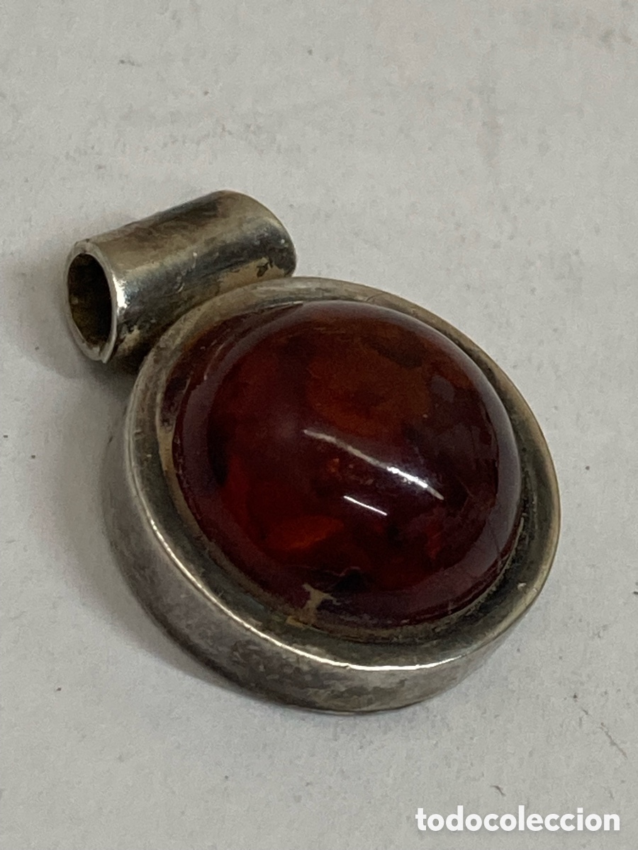 Joyeria: Colgante de plata y &aacute;mbar C516 - Foto 1