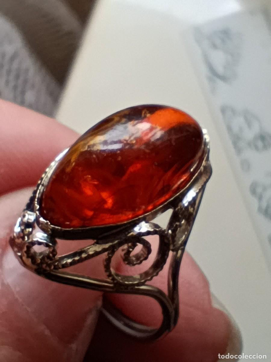 Joyeria: Anillo de filigrana con &aacute;mbar del B&aacute;ltico. - Foto 4