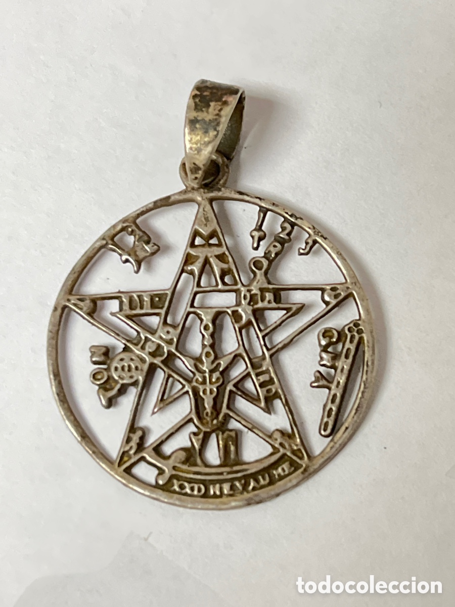 Joyeria: Colgante TENTAGRAMATON de plata /C511 - Foto 1