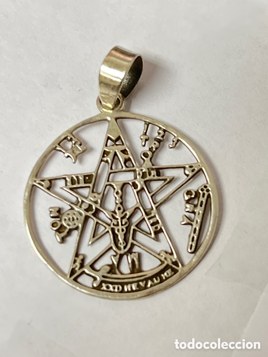 Joyeria: Colgante TENTAGRAMATON de plata /C511 - Foto 2