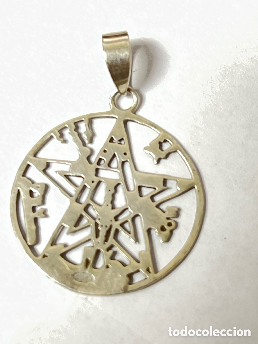 Joyeria: Colgante TENTAGRAMATON de plata /C511 - Foto 3