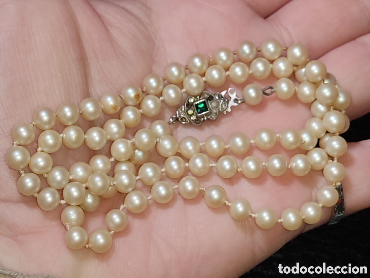 Joyeria: Antiguo Collar de perlas. - Foto 6