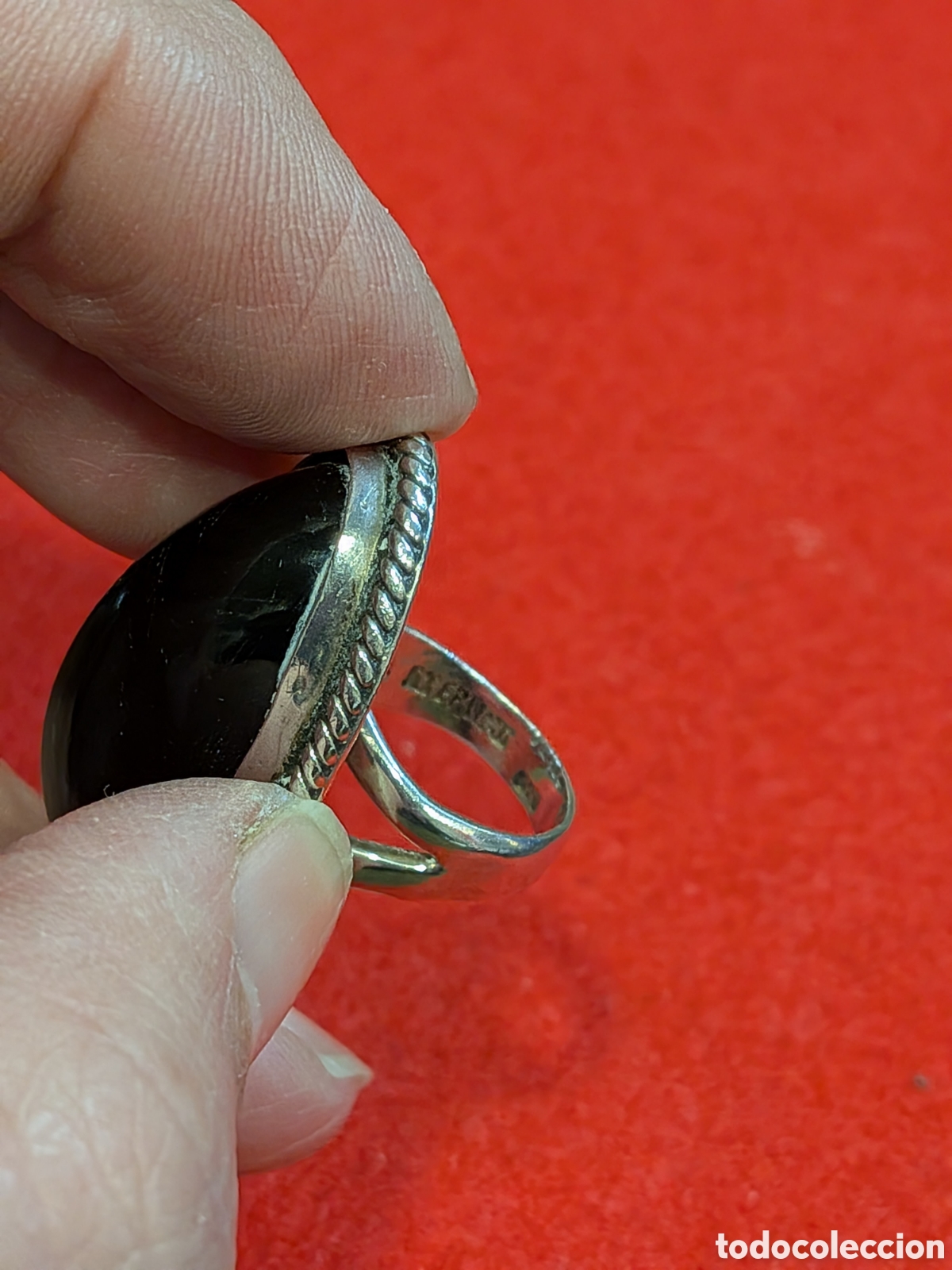 Joyeria: Sortija en plata y onix negro. REF-432/11 - Foto 4