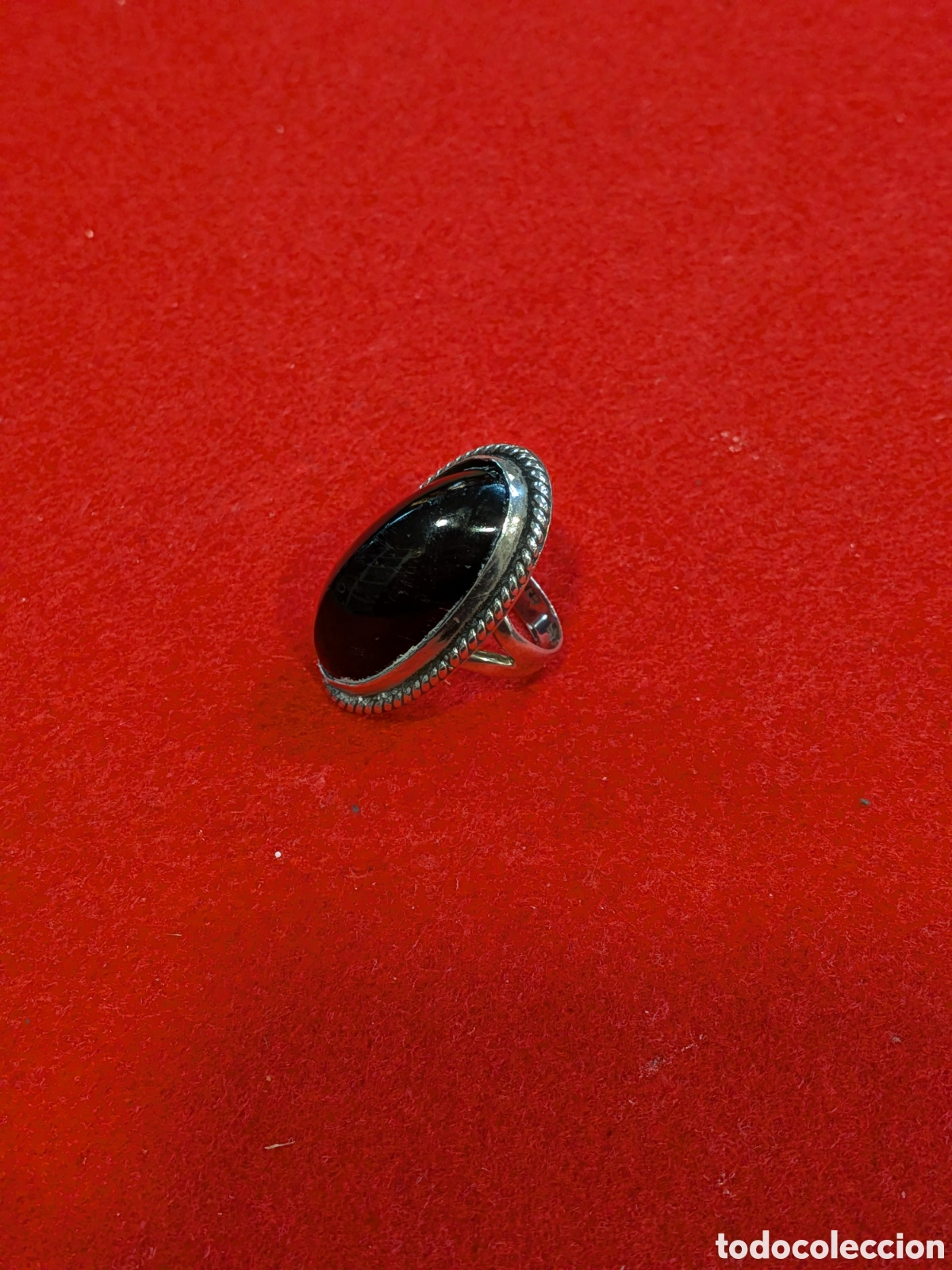Joyeria: Sortija en plata y onix negro. REF-432/11 - Foto 1