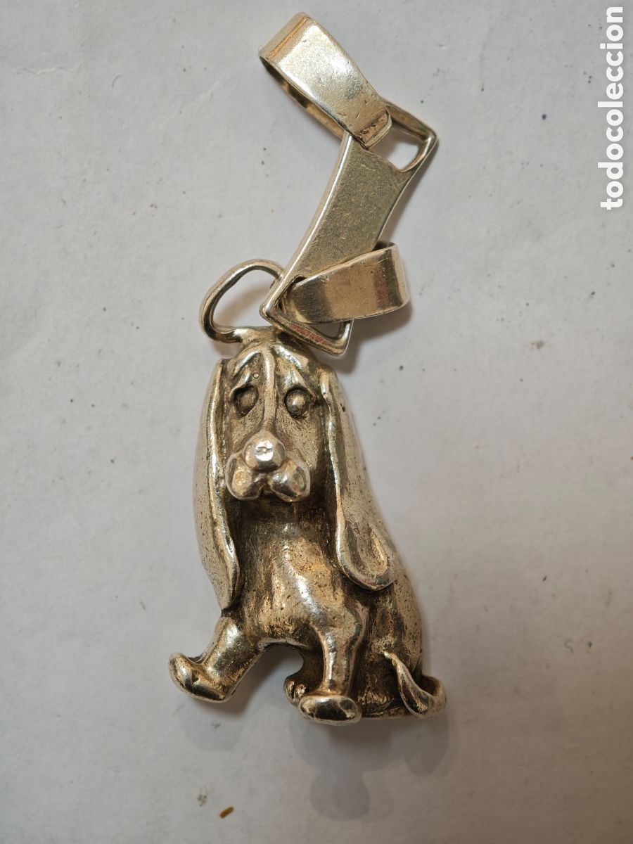 Joyeria: Colgante perro plata 26 gramos - Foto 1