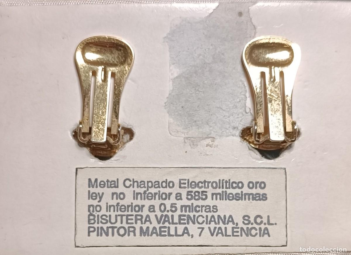 Joyeria: PENDIENTES CHAPADOS EN ORO CON FORMA DE LAGRIMA - Foto 9