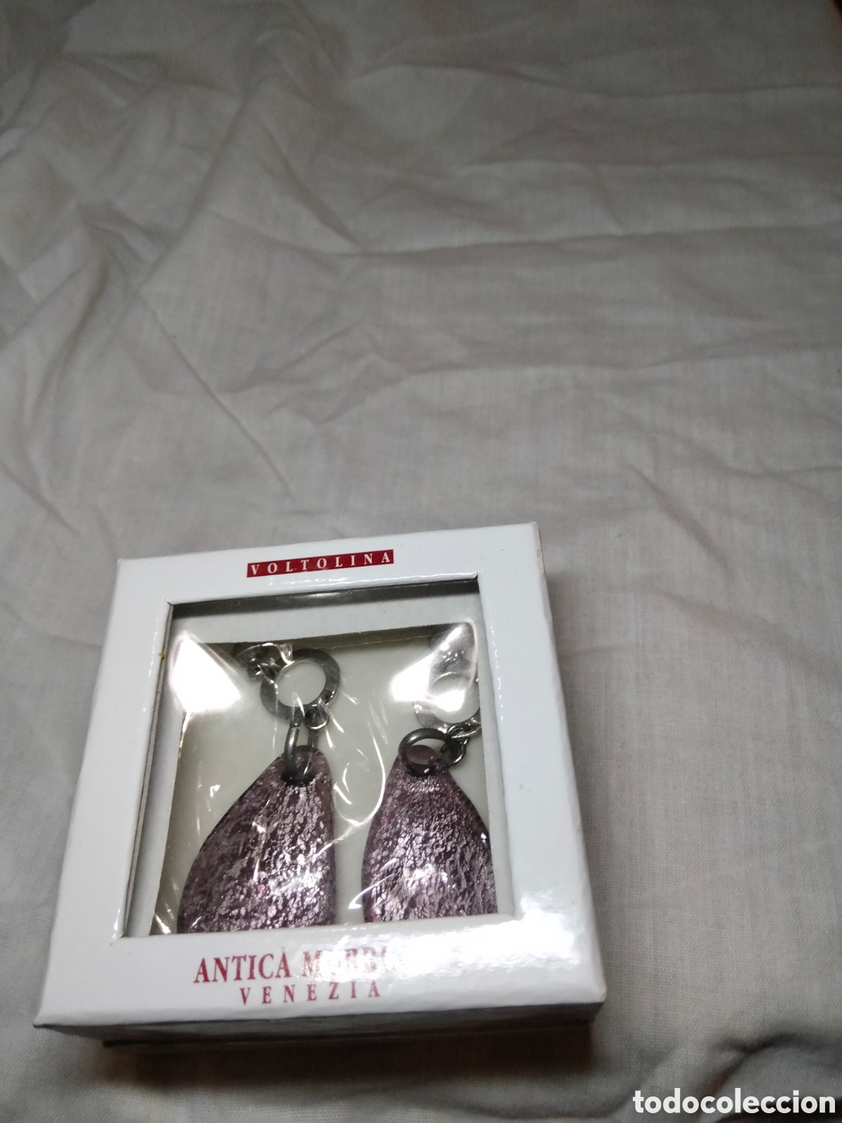 Joyeria: Pendientes rodio y murano - Foto 3