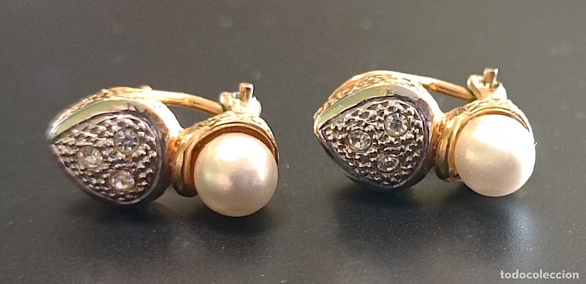 Joyeria: Pendientes Chapados en Oro con Perla - Foto 6
