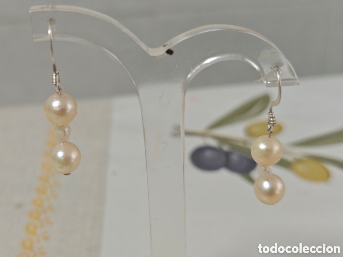 Joyeria: PENDIENTES DE PLATA DE LEY Y PERLAS NATURALES - Foto 9
