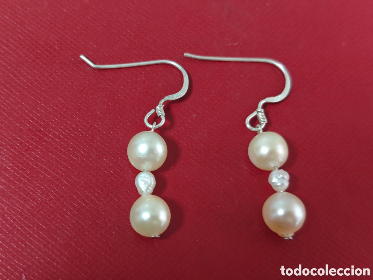 Joyeria: PENDIENTES DE PLATA DE LEY Y PERLAS NATURALES - Foto 10