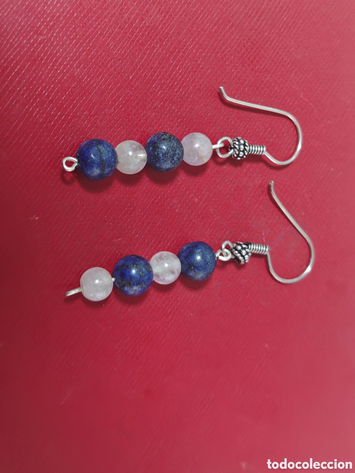 Joyeria: Pendientes en plata de ley con lapiszuli y amatistas - Foto 3