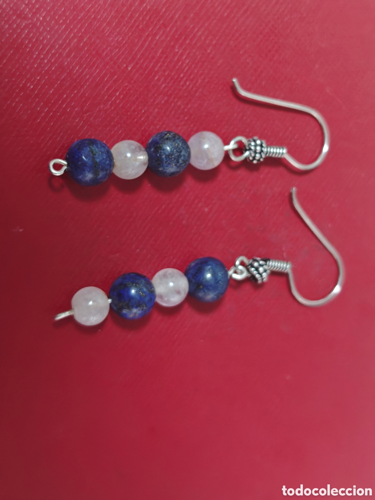 Joyeria: Pendientes en plata de ley con lapiszuli y amatistas - Foto 5