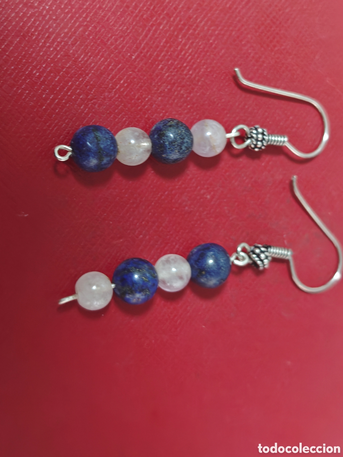 Joyeria: Pendientes en plata de ley con lapiszuli y amatistas - Foto 6