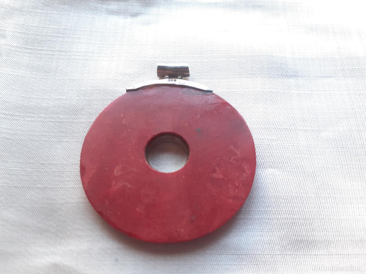 Joyeria: Colgante jaspe rojo y plata 925 - Foto 2