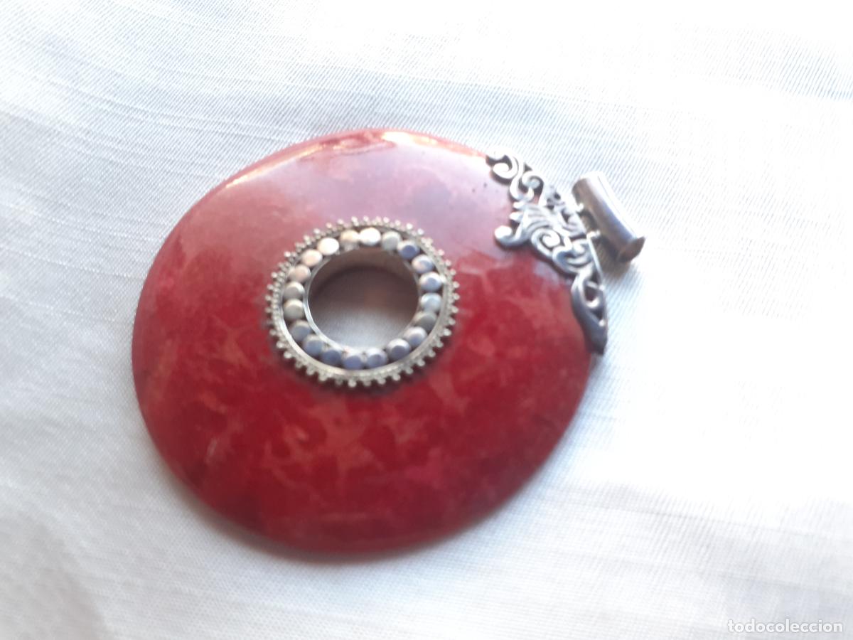 Joyeria: Colgante jaspe rojo y plata 925 - Foto 4