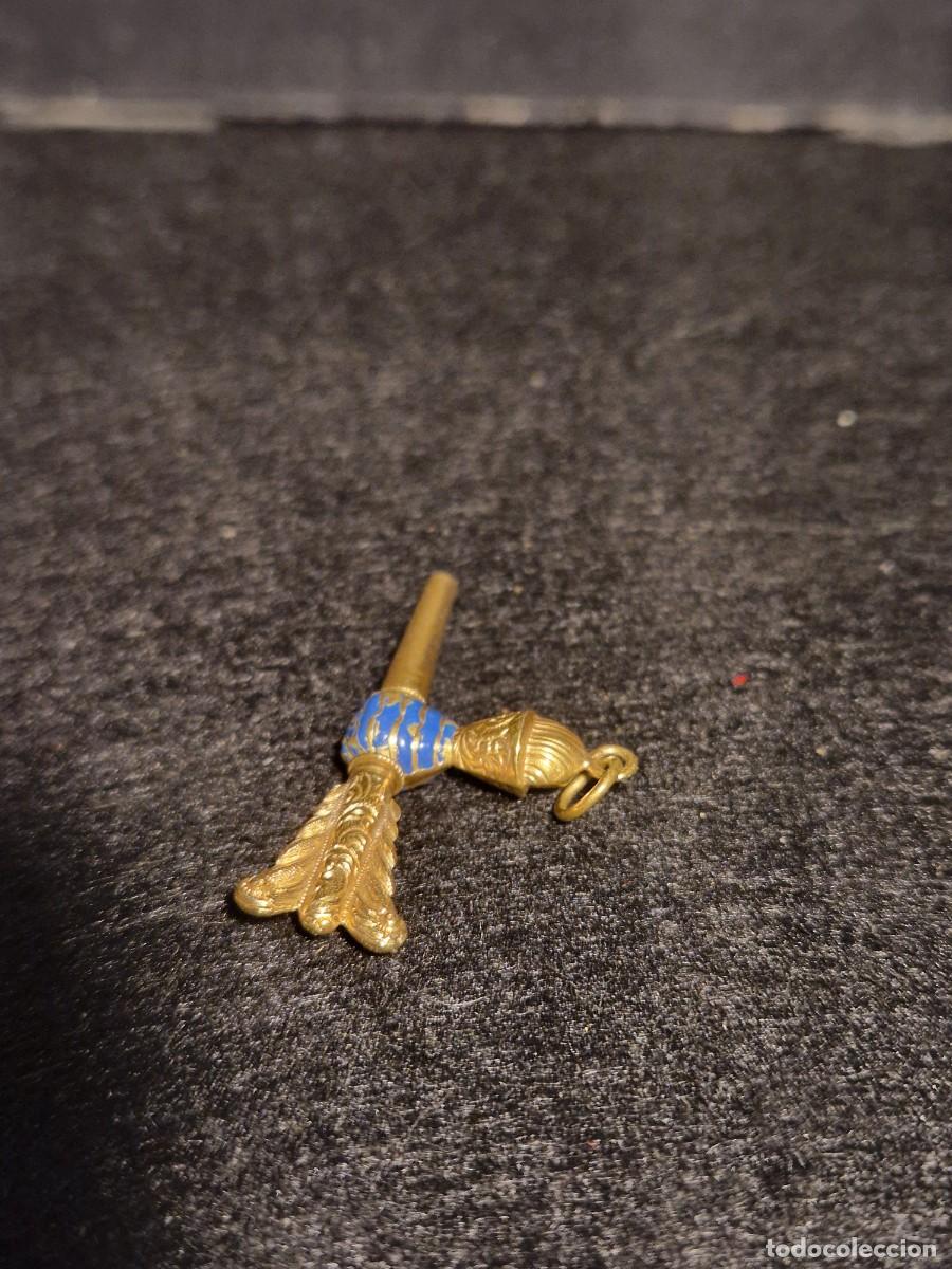 Joyeria: Llave de reloj, circa 1850, oro 18 k. - Foto 4