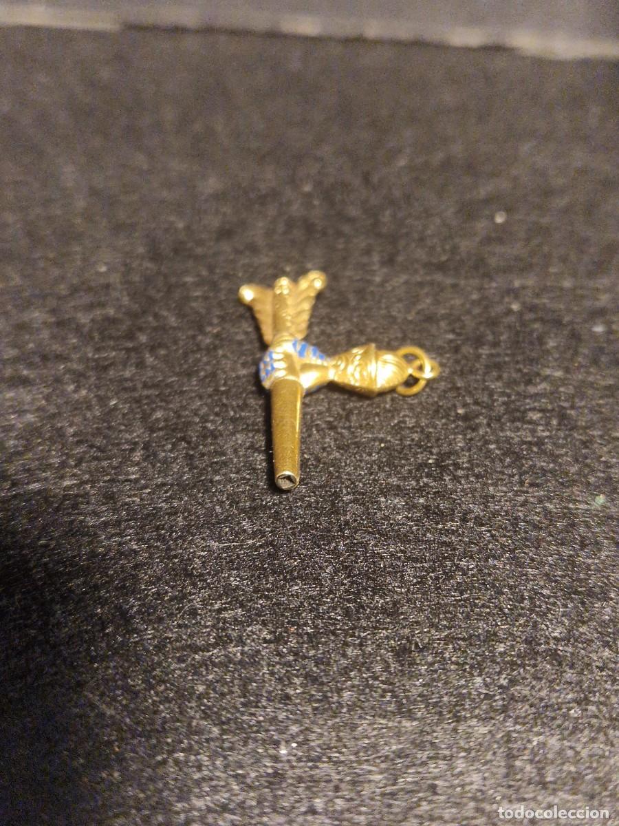 Joyeria: Llave de reloj, circa 1850, oro 18 k. - Foto 5