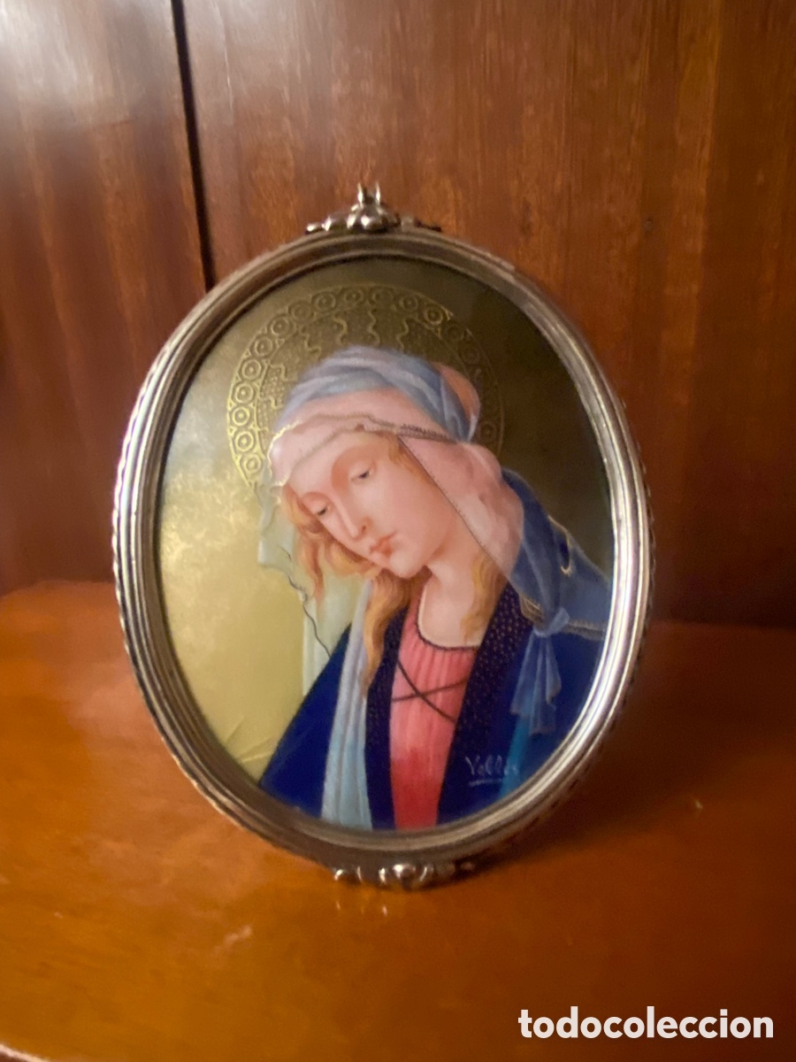 Joyeria: Virgen esmalte Luis Vall&eacute;s, plata de primera ley - Foto 6