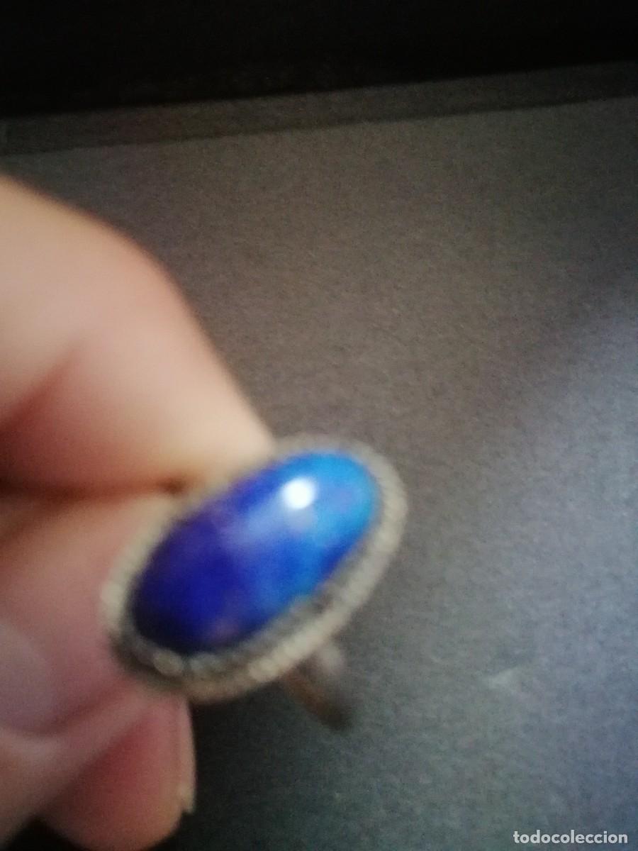 Joyeria: Anillo con Lapislazuli azul cobalto de plata - Foto 1
