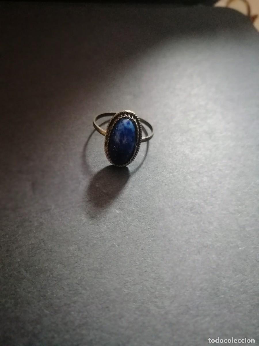 Joyeria: Anillo con Lapislazuli azul cobalto de plata - Foto 2