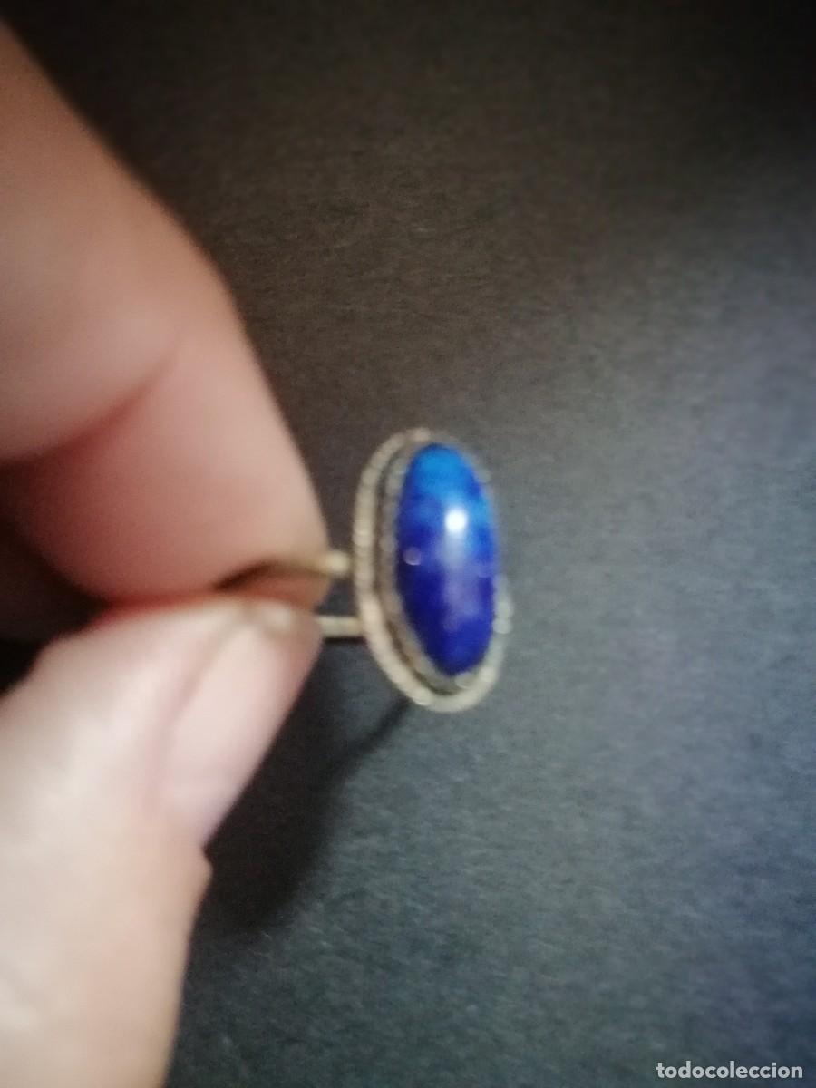 Joyeria: Anillo con Lapislazuli azul cobalto de plata - Foto 3