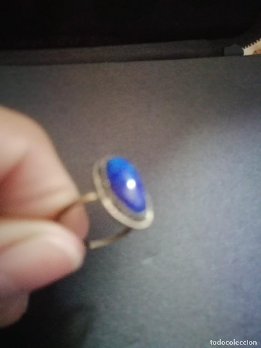 Joyeria: Anillo con Lapislazuli azul cobalto de plata - Foto 4
