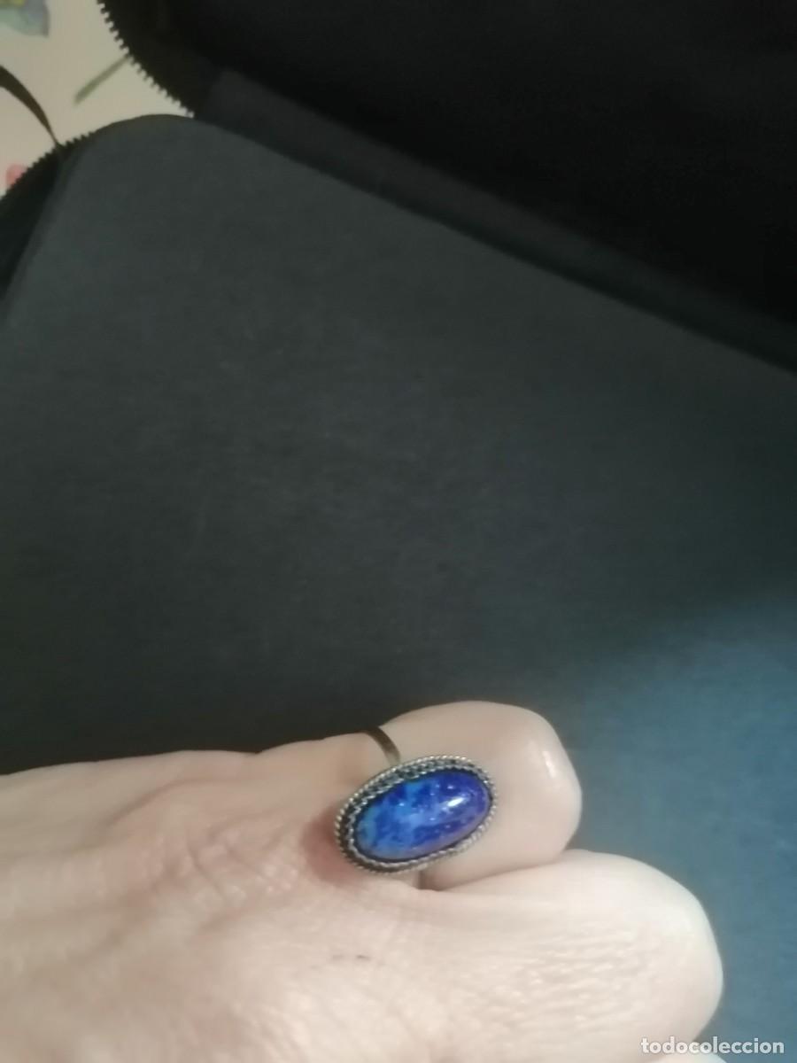 Joyeria: Anillo con Lapislazuli azul cobalto de plata - Foto 6