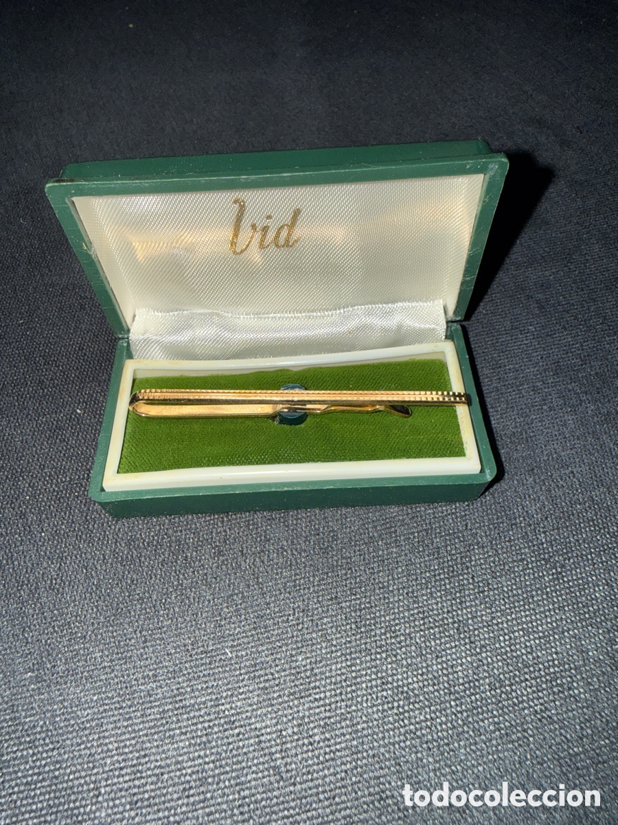 Joyeria: Pasacorbatas dorado con caja.calidad - Foto 1
