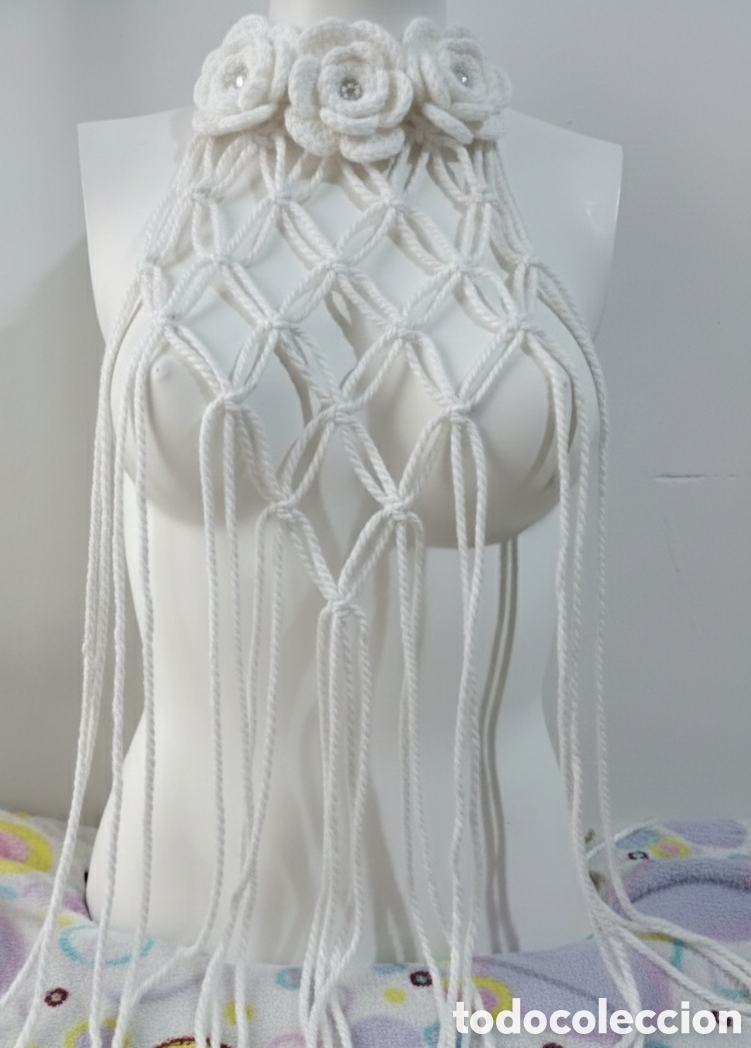 Joyeria: Collar top de lana nuevo ajustable - Foto 2