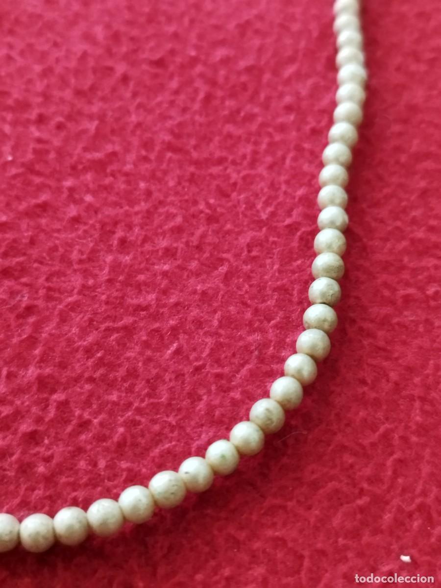 Joyeria: Antiguo collar de perlas, cuentas a identificar. - Foto 2