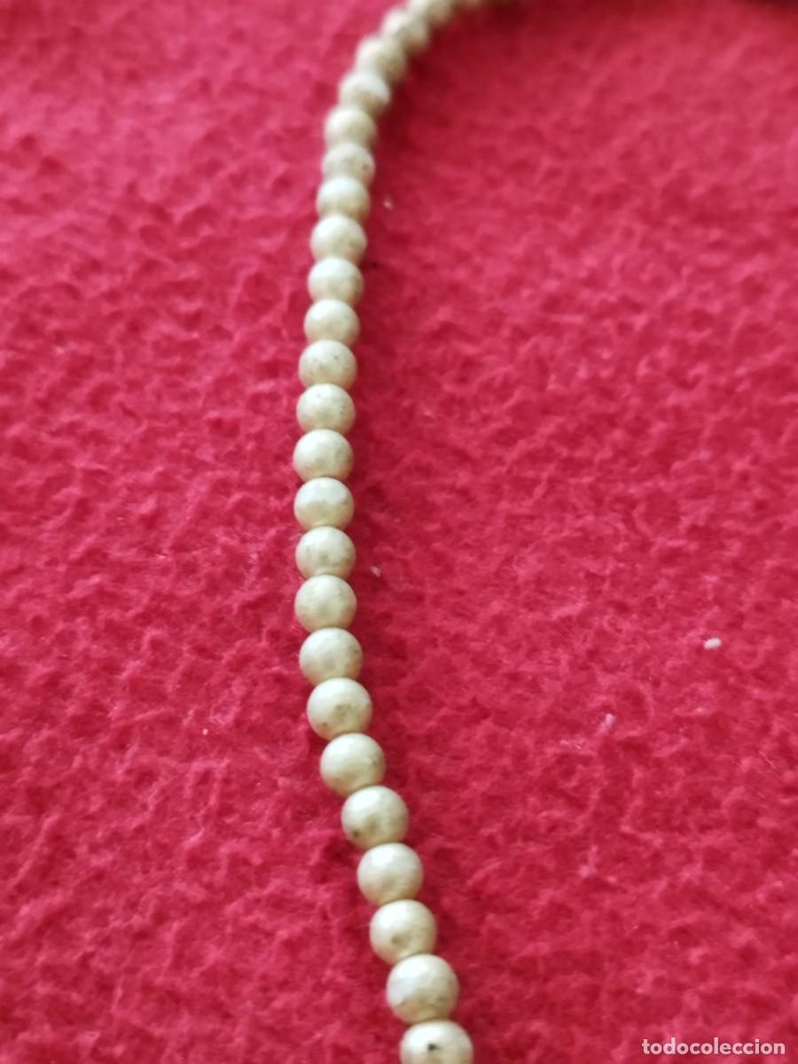 Joyeria: Antiguo collar de perlas, cuentas a identificar. - Foto 3